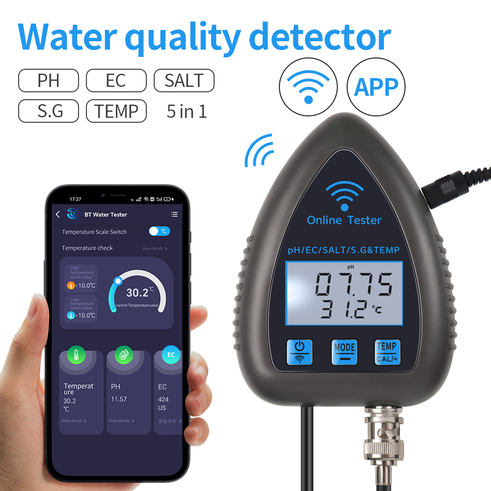 Marine Aquarium Par Meter - Tuya WiFi 5 en 1 medidor
