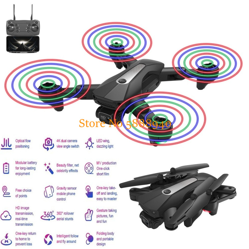 Overflow Box Dual - Dron RC con Cámara Dual 4K,