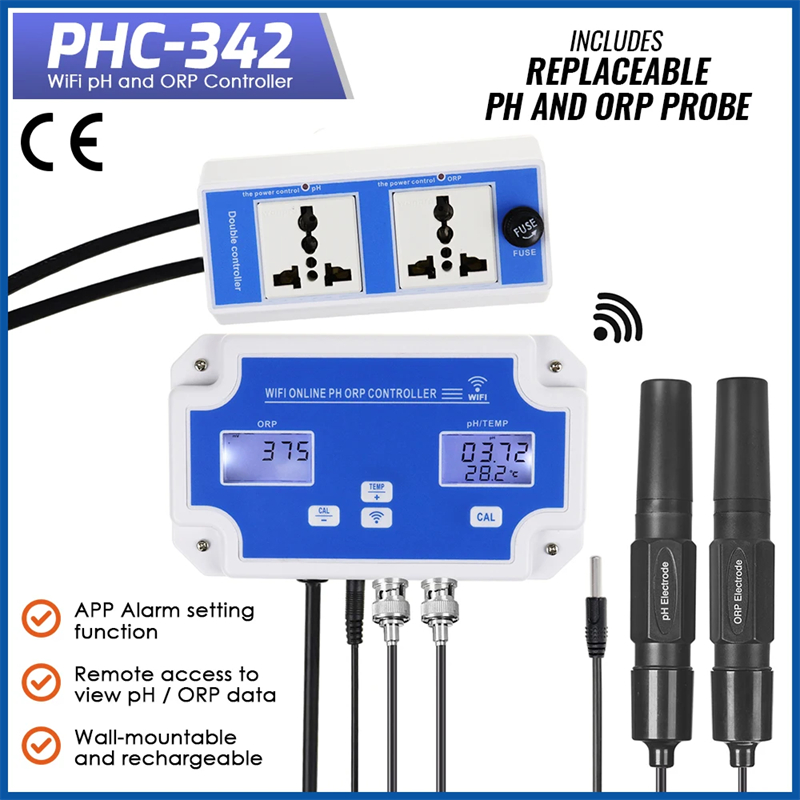 Marine Aquarium Par Meter - Controlador de Temperatura, pH y ORP