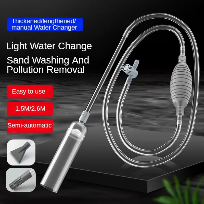 Marine Aquarium Water Change - Aspirador de sifón para acuario, cambiador