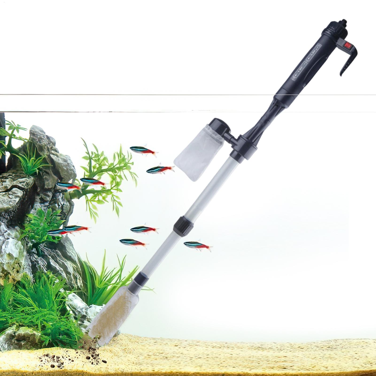 Marine Aquarium Water Change - Aspirador de acuario ajustable y telescópico