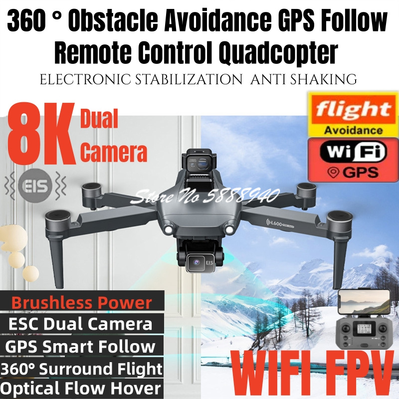 Overflow Box Dual - 360 ° Dron RC con GPS