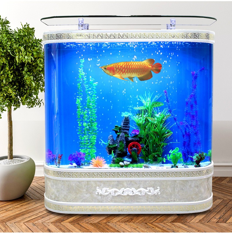 Marine Aquarium Live - Acuario Rectangular Moderno de Vidrio Grande