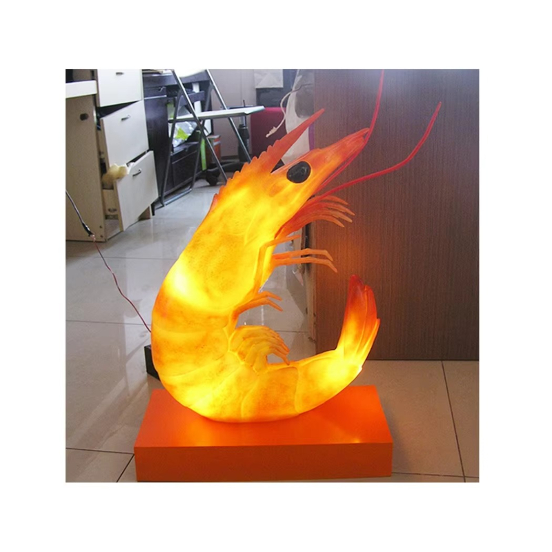 Estatua de Camarón Brillante d - Marine Aquarium Live reseña y precio