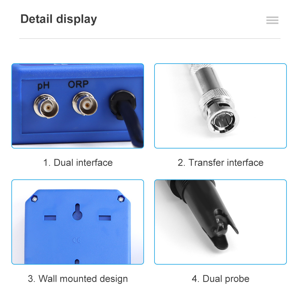Controlador PH ORP 2 en 1, son - Marine Aquarium Par Meter reseña y precio