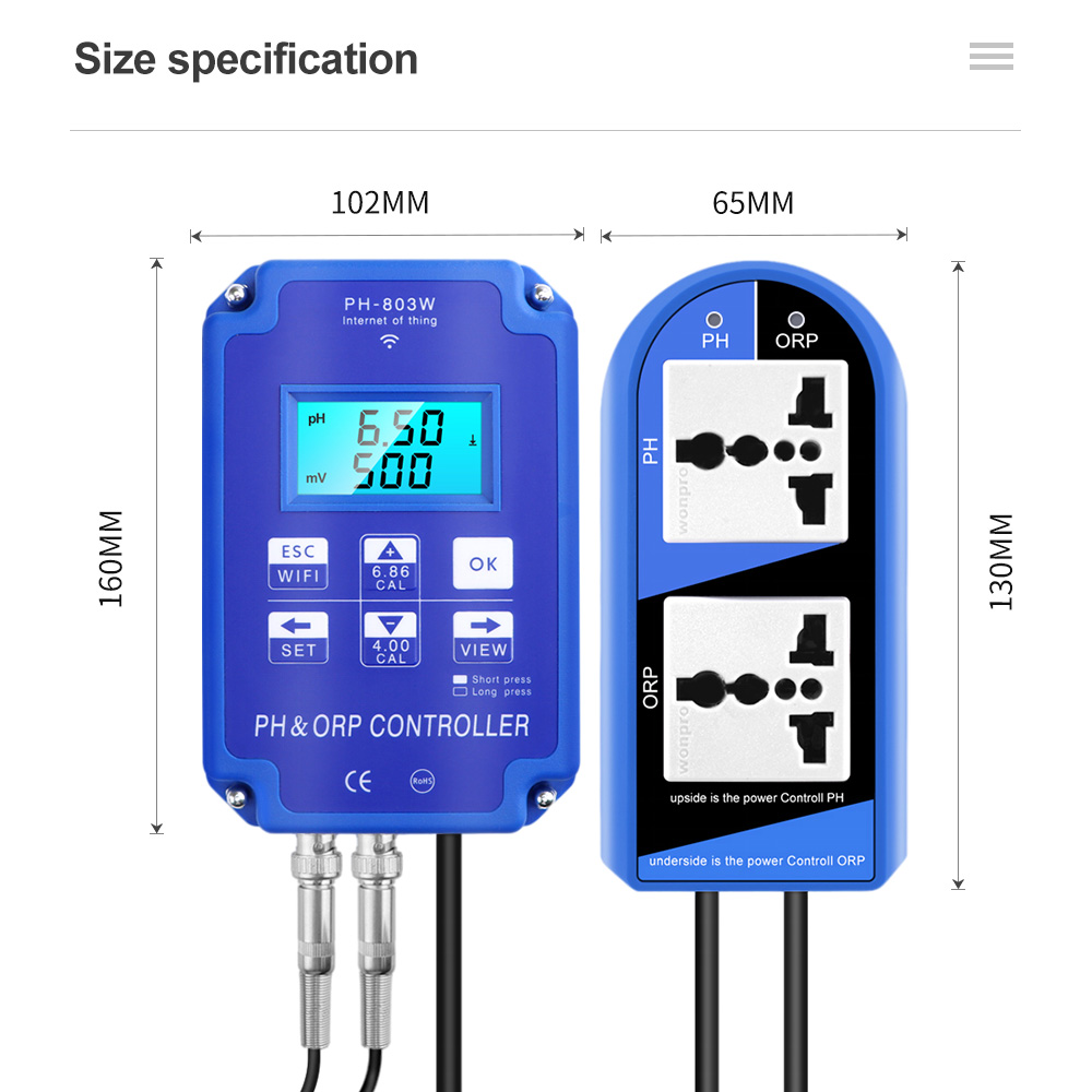 Controlador PH ORP 2 en 1, son - Marine Aquarium Par Meter reseña y precio