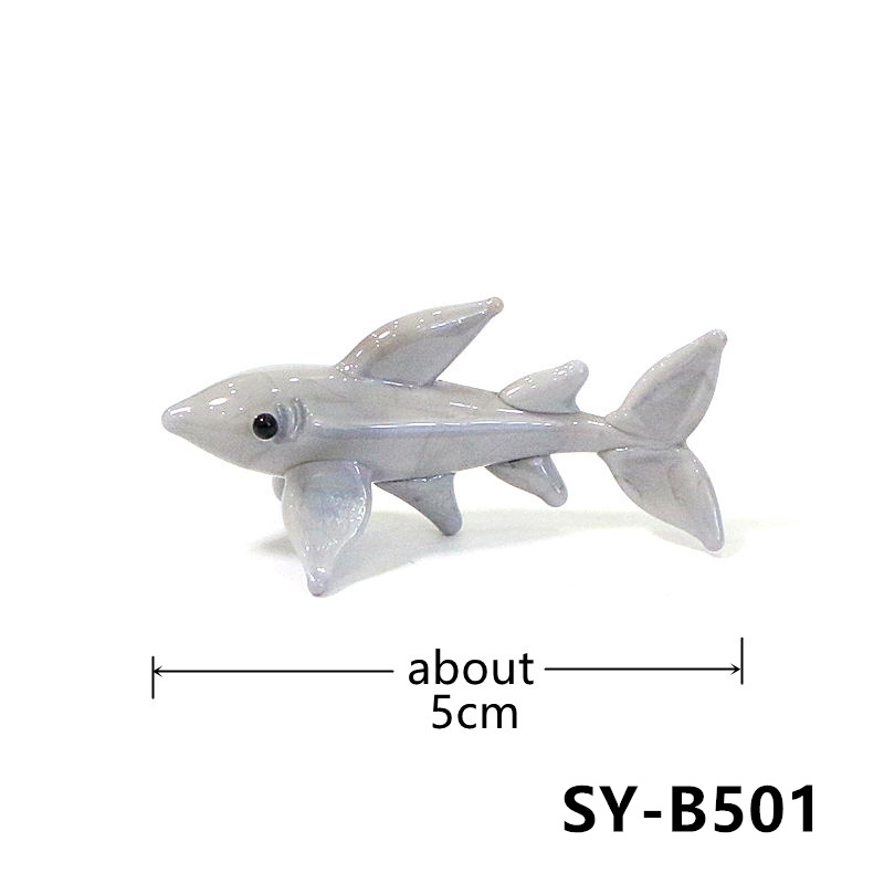 Figura de Tiburón de Vidrio He - Marine Aquarium Home reseña y precio