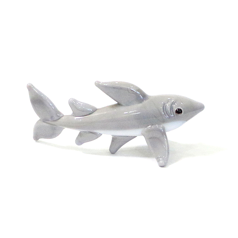Figura de Tiburón de Vidrio He - Marine Aquarium Home reseña y precio