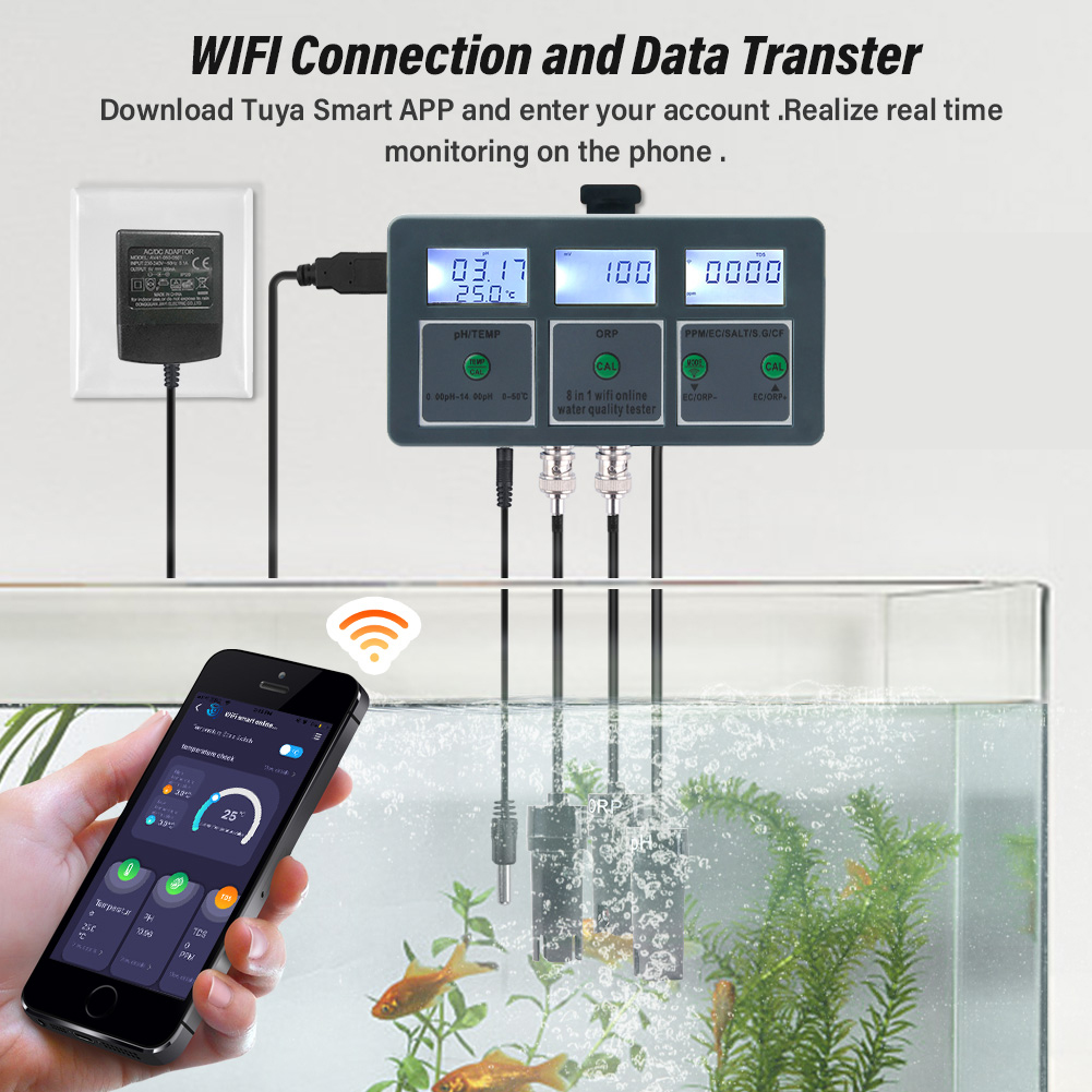 Medidor de Calidad del Agua pa - Marine Aquarium Par Meter reseña y precio