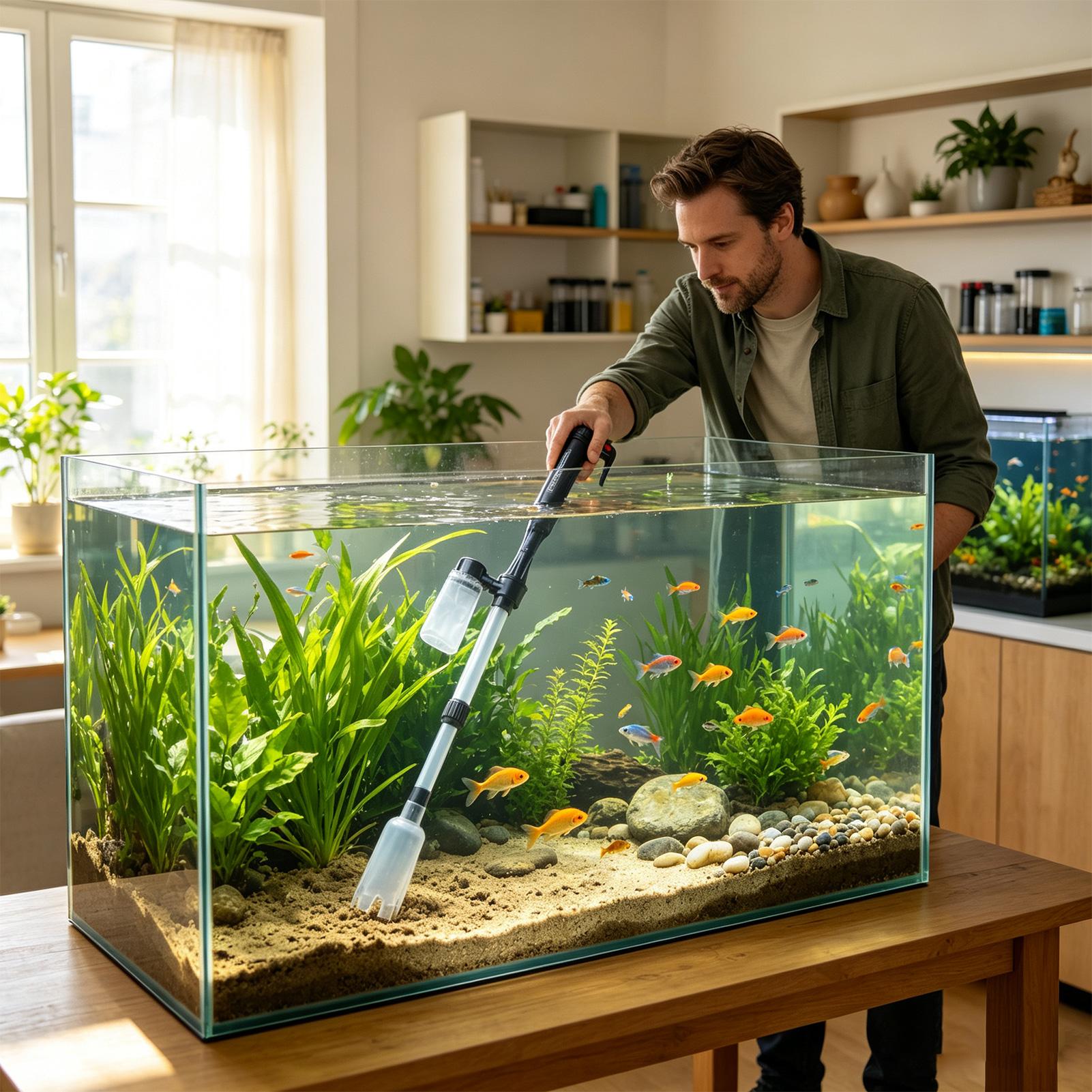 Aspiradora de grava para acuar - Marine Aquarium Water Change reseña y precio