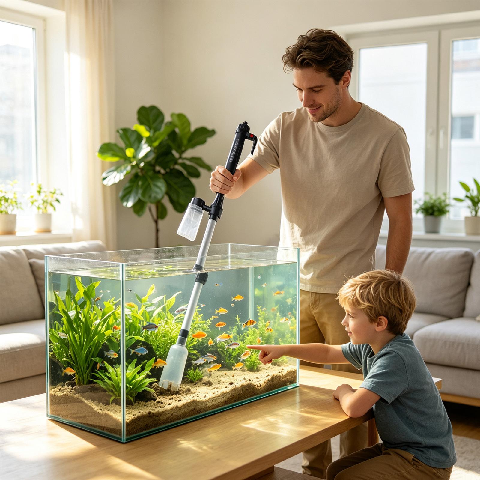 Aspiradora de grava para acuar - Marine Aquarium Water Change reseña y precio