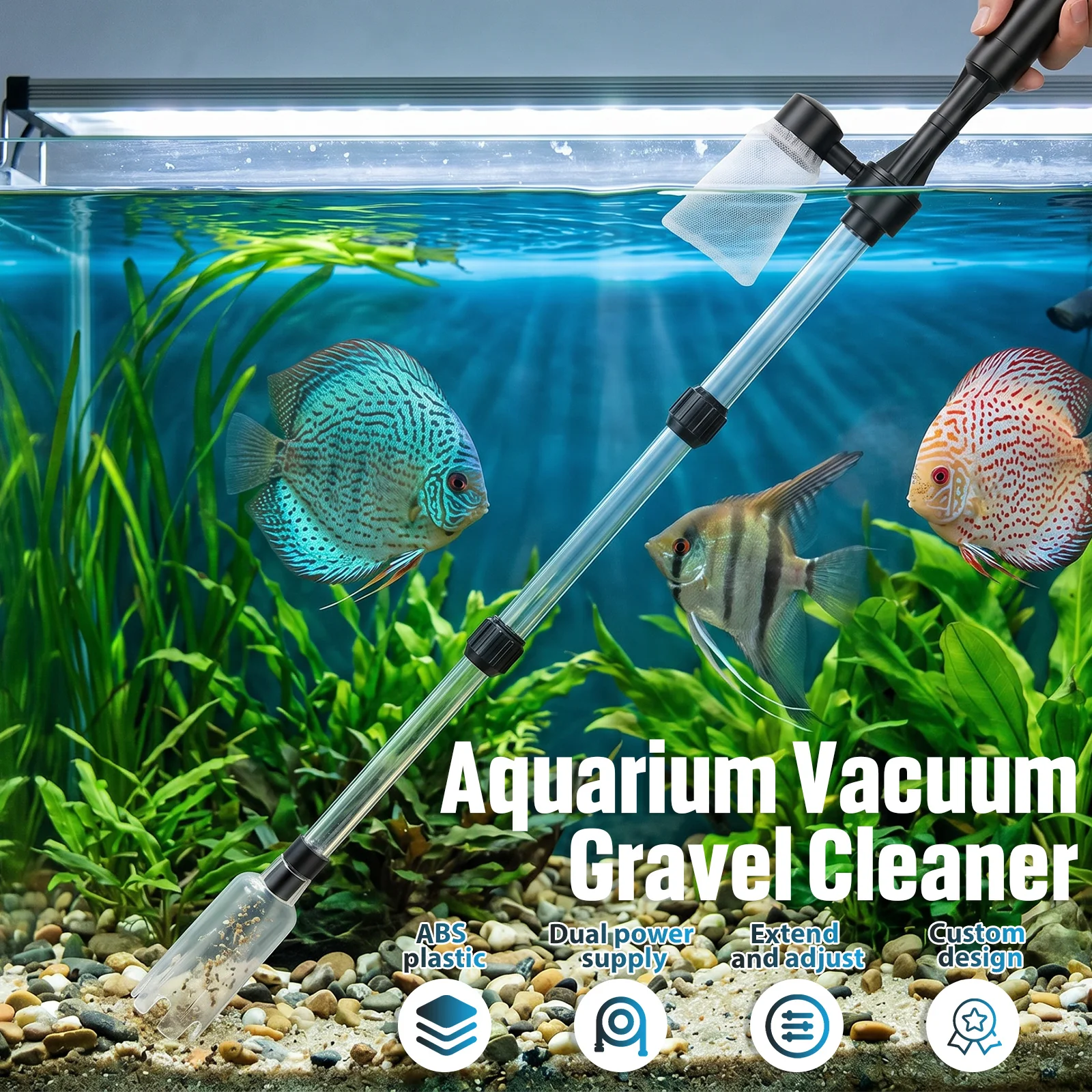 Limpiador de Grava para Acuari - Marine Aquarium Water Change reseña y precio