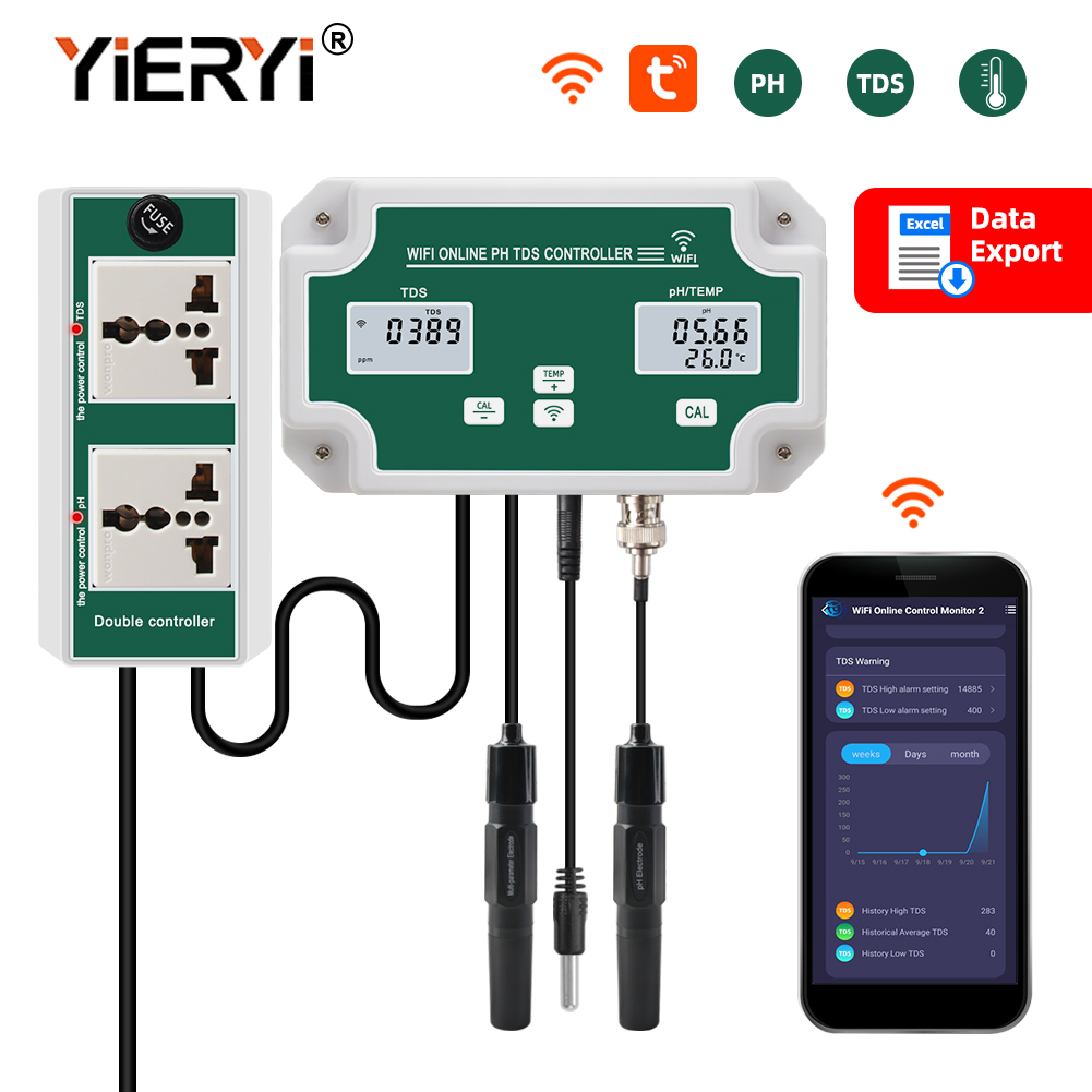 Yieryi-Medidor de PH TDS para  - Marine Aquarium Par Meter reseña y precio