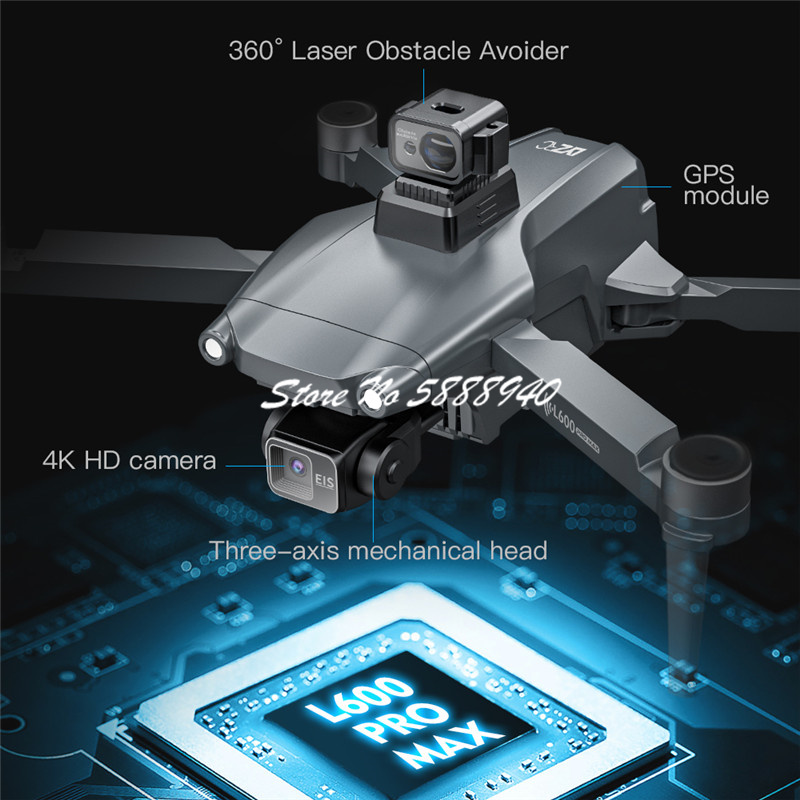 360 °   Dron RC con GPS y Evit - Overflow Box Dual reseña y precio