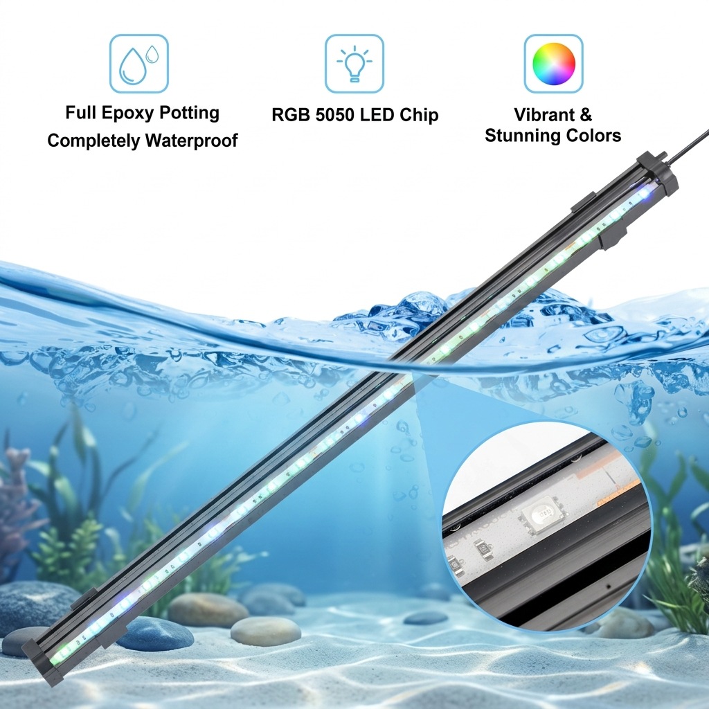 Lámpara LED USB para Acuario,  - Marine Aquarium Water Change reseña y precio